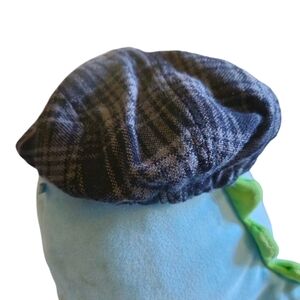 Old Navy Infant 0-6M Plaid Messenger Driver Cap Special Occasion Photoshoot